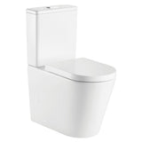Fienza K021GEB-1 Geberit Kaya Tornado Back to Wall Toilet Suite Thick Seat S Trap 160-230 Gloss White - Toilet Suites