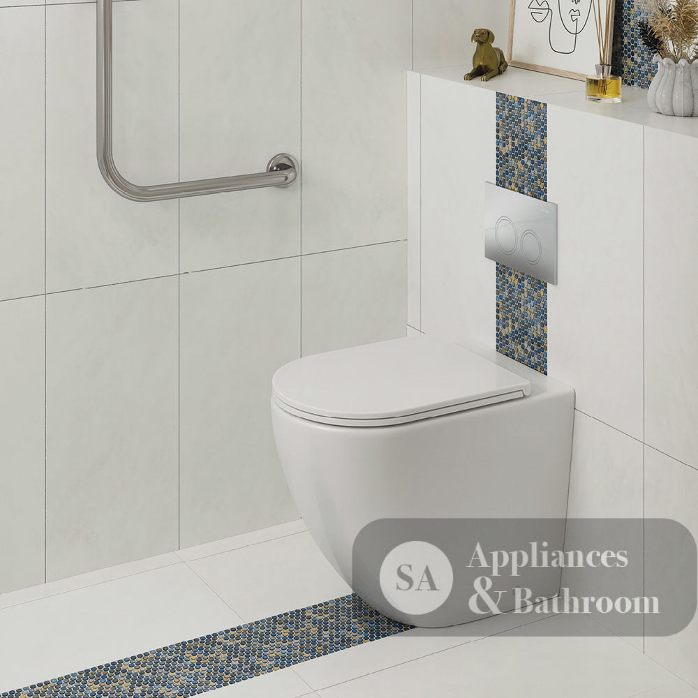 Fienza K025-PS-2 Alix Ambulant Wall-Faced Toilet Suite Slim Seat P-Trap - In Wall Toilets