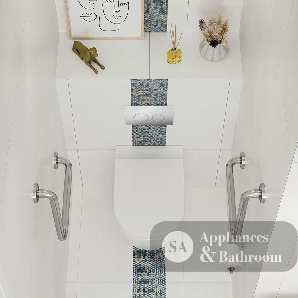 Fienza K025A-PS-2 Alix Ambulant Wall-Faced Toilet Suite Slim Seat S-Trap - In Wall Toilets