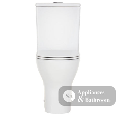 Fienza K028B-2 Tono Rimless Tornado Back to Wall Toilet Suite S Trap 160-230 Slim Seat Gloss White - Toilet Suites