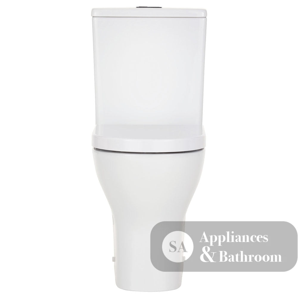 Fienza K028B Tono Rimless Tornado Back to Wall Toilet Suite S Trap 160-230 Thick Seat Gloss White - Toilet Suites