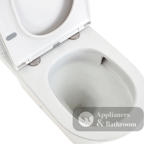 Fienza K028GEB-2 Tono Toilet Suite Slim Seat S-Trap 160-230mm Gloss White - Toilet Suites