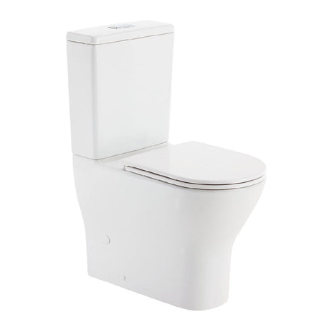 Fienza K028GEB-2 Tono Toilet Suite Slim Seat S-Trap 160-230mm Gloss White - Toilet Suites