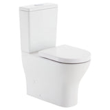 Fienza K028GEB Tono Toilet Suite Thick Seat S-Trap 160-230mm Gloss White - Toilet Suites