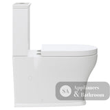 Fienza K031A Lillian Tornado Back to Wall Toilet Suite S Trap 90-160mm R&T Cistern Thick Seat Gloss White - Toilet