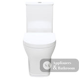 Fienza K031B Lillian Tornado Back to Wall Toilet Suite S Trap 160-230mm R&T Cistern Thick Seat Gloss White - Toilet