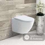 Fienza K2376MW-PS Koko Matte White Wall-Hung Toilet Suite - In Wall Toilets