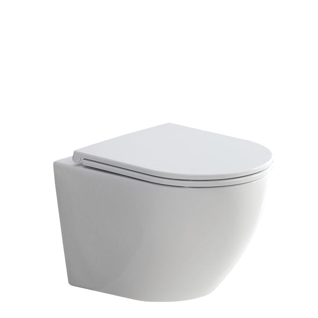 Fienza K2376MW-PS Koko Matte White Wall-Hung Toilet Suite - In Wall Toilets