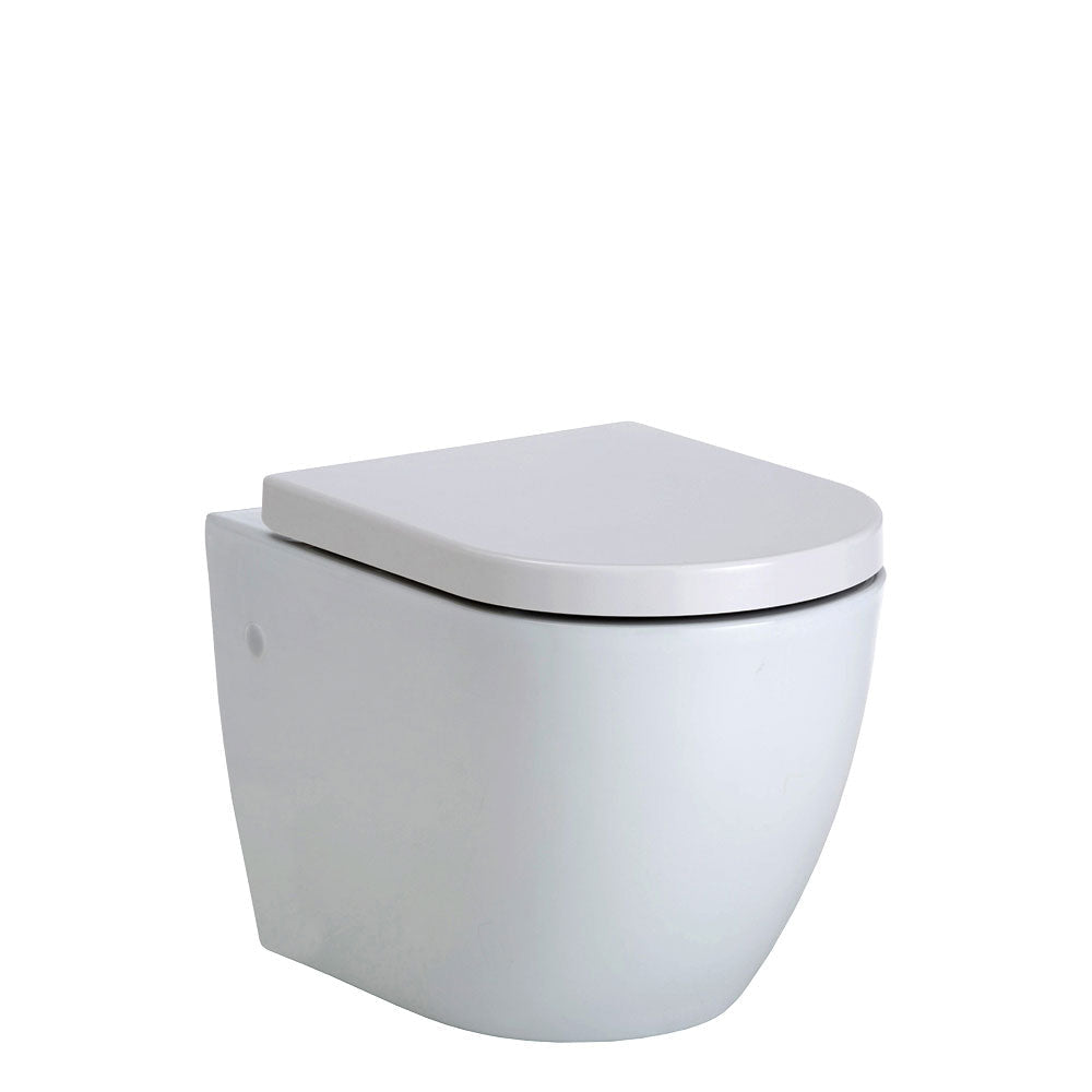 Fienza K2376W-PS Koko Gloss White Wall-Hung Toilet Suite - In Wall Toilets