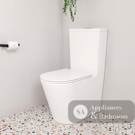 Fienza K314A-2 Aluca Tornado Flush Back-to-Wall Toilet Suite - Slim Seat - Toilet Suites