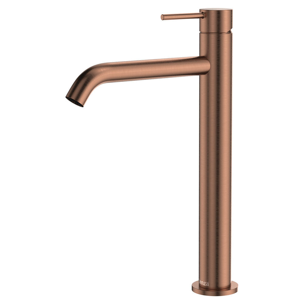 Fienza Kaya 228107CO-LF Copper Tall Basin Mixer - Basin Mixers
