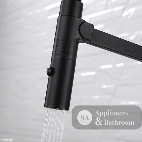 Fienza Kaya 228109B Matte Black Pull Down Mixer Tap Kitchen Taps
