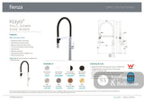 Fienza Kaya 228109BN-LF Pull Down Mixer Tap Brushed Nickel - Kitchen Mixer Taps