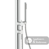 Fienza Kaya 455190 Floor Mounted Outdoor Twin Shower 316 Brushed Stainless Steel - Twin Showers