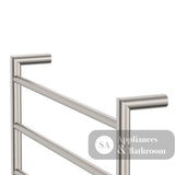 Fienza Kaya 8286045BN Heated Towel Rail 600 x 450mm Brushed Nickel - Bathroom Accessories