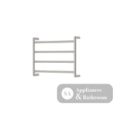 Fienza Kaya 8286045BN Heated Towel Rail 600 x 450mm Brushed Nickel - Bathroom Accessories