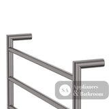 Fienza Kaya 8286045GM Heated Towel Rail 600 x 450mm Gun Metal - Bathroom Accessories