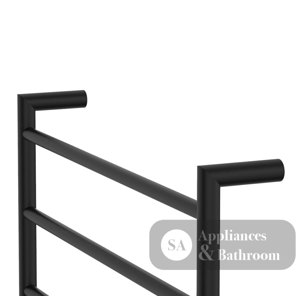 Fienza Kaya 8286045MB Heated Towel Rail 600 x 450mm Matte Black - Bathroom Accessories