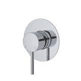 Fienza Kaya Large Round Plate Wall Mixer - Chrome - Chrome - Wall Mixer
