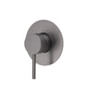 Fienza Kaya Large Round Plate Wall Mixer - Gunmetal Grey - Gunmetal Grey - Wall Mixer
