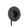 Fienza Kaya Large Round Plate Wall Mixer - Matte Black - Matte Black - Wall Mixer