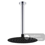 Fienza Kaya Shower Dropper Set - Chrome - Chrome / Matte Black Head - Ceiling Shower