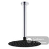 Fienza Kaya Shower Dropper Set - Chrome - Chrome / Matte Black Head - Ceiling Shower