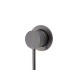 Fienza Kaya Small Round Plate Wall Mixer - Gunmetal Grey - Gunmetal Grey - Wall Mixer
