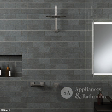Fienza Kaya Small Round Plate Wall Mixer - Gunmetal Grey - Wall Mixer