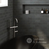 Fienza Kaya Small Round Plate Wall Mixer - Gunmetal Grey - Wall Mixer