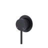 Fienza Kaya Small Round Plate Wall Mixer - Matte Black - Matte Black - Wall Mixer