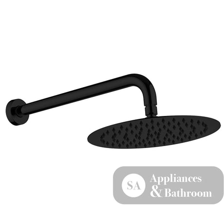 Fienza Kaya Wall Arm Shower Set - Matte Black - Matte Black - Wall Arm Shower