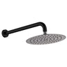 Fienza Kaya Wall Arm Shower Set - Matte Black - Matte Black / Gunmetal Grey Head - Wall Arm Shower
