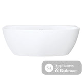 Fienza Keeto Back-to-wall Acrylic Bath 1700mm - Gloss White - Back To Wall Bath