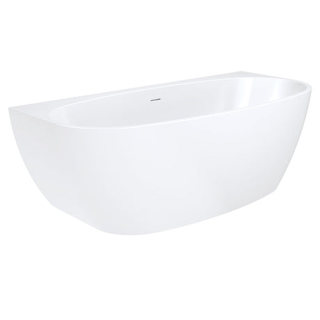 Fienza Keeto Back-to-wall Acrylic Bath 1700mm - Gloss White - Back To Wall Bath