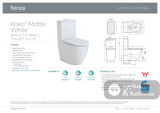 Fienza Koko Back-to-Wall Suite - Matte White - Back to Wall Suites