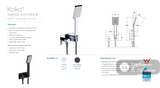 Fienza Koko Hand Shower - Chrome - Hand Shower