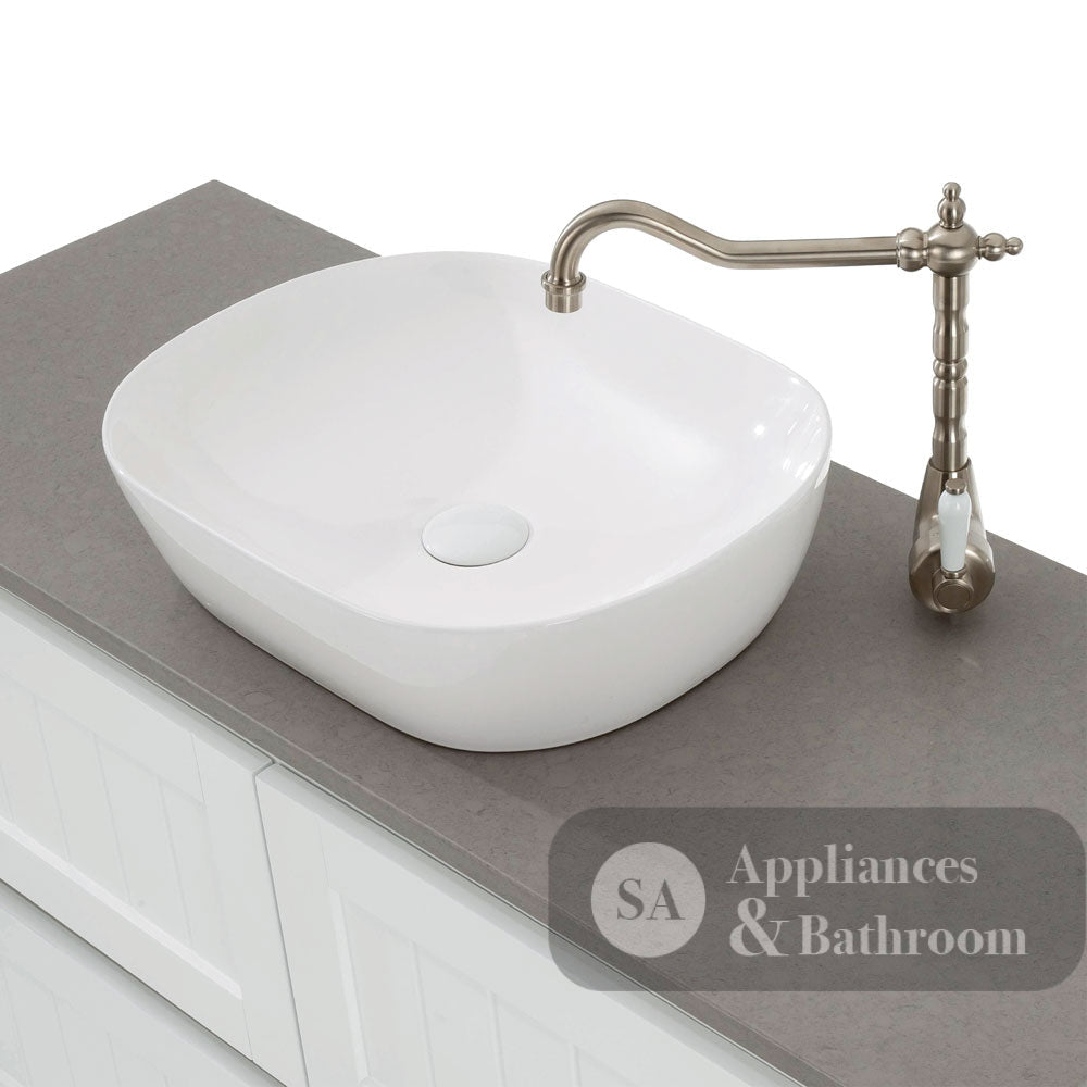 Fienza Koko RB185 465mm Above Counter Ceramic Basin White - Basins