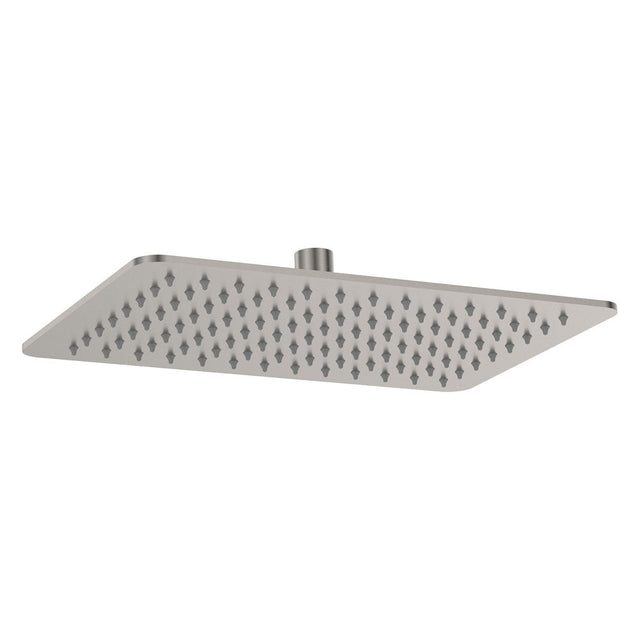 Fienza Koko Rectangular Shower Head - Brushed Nickel - Shower Head Only