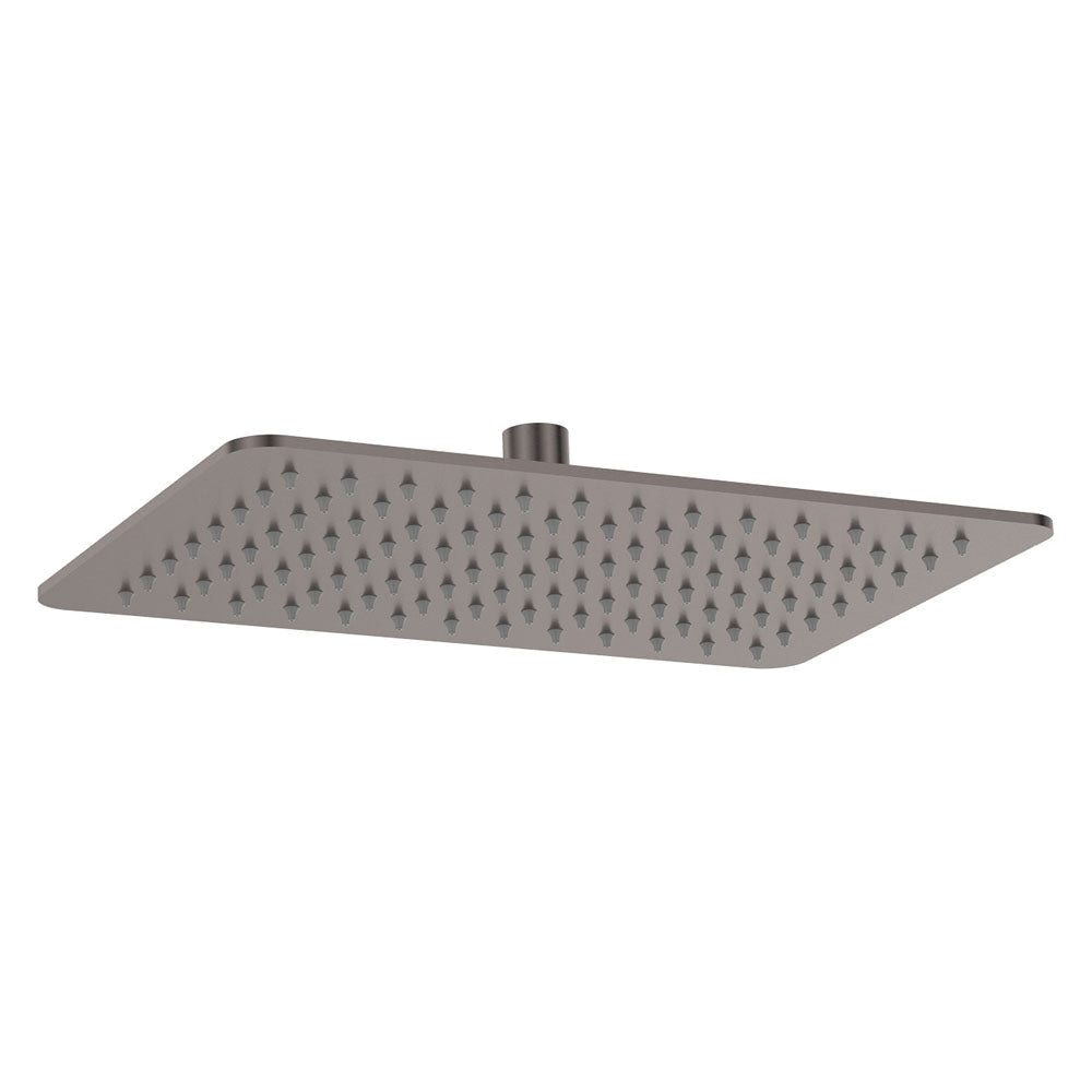 Fienza Koko Rectangular Shower Head - Gunmetal Grey - Shower Head Only
