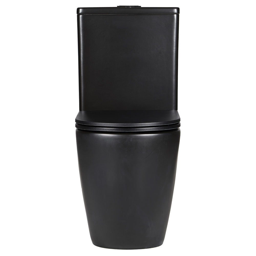 Fienza Koko Slim Seat Back-to-Wall Suite - Matte Black - Back to Wall Suites