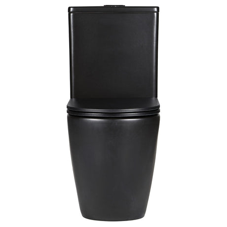 Fienza Koko Slim Seat Back-to-Wall Suite - Matte Black - Back to Wall Suites
