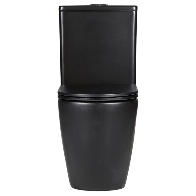Fienza Koko Slim Seat Back-to-Wall Suite - Matte Black - Back to Wall Suites