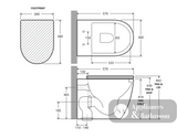 Fienza Koko Wall-Faced Suite - Gloss White - Wall Faced Suite