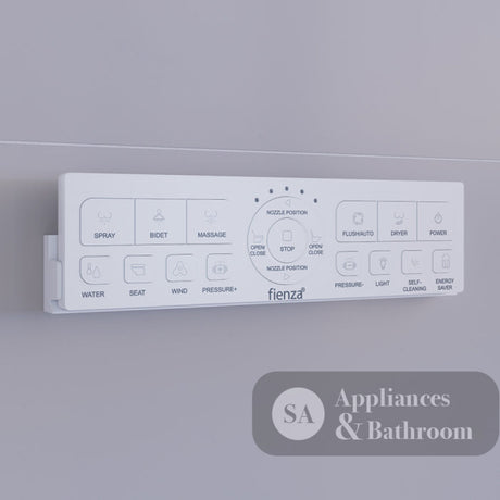 Fienza KS100A Sona Smart Toilet & Bidet S-Trap 90-160 White - Toilet Suites
