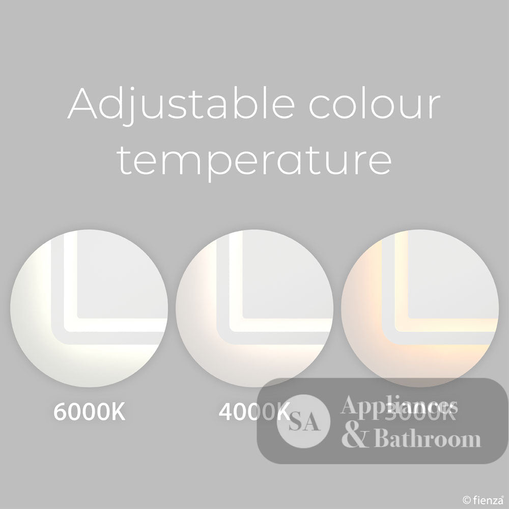 Fienza LED04-120 Deejay LED Mirror 1200 x 700 mm - Mirrors