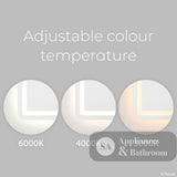 Fienza LED04-120 Deejay LED Mirror 1200 x 700 mm - Mirrors