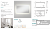 Fienza LED04-120 Deejay LED Mirror 1200 x 700 mm - Mirrors