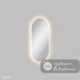Fienza LED4590FPUB Empire LED Urban Brass Framed Mirror 450 x 900mm - Mirrors