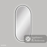 Fienza LED60120FPB Empire LED Matte Black Framed Mirror 600 x 1200mm - Mirrors